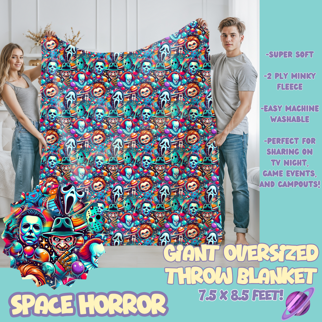 SPACE HORROR - OVERSIZED THROW BLANKET 11 - PREORDER CLOSING 2/2