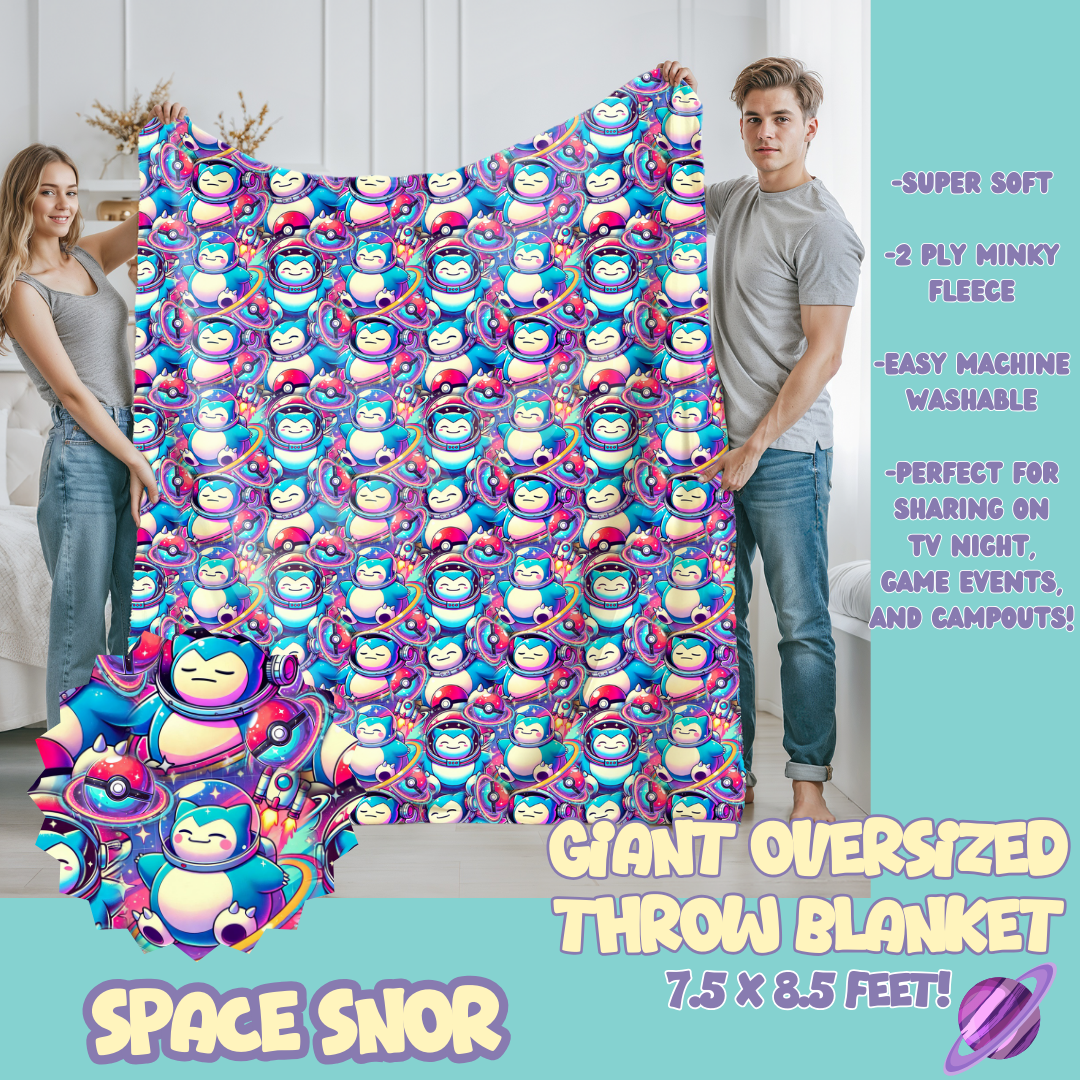 SPACE SNOR - OVERSIZED THROW BLANKET 11 - PREORDER CLOSING 2/2