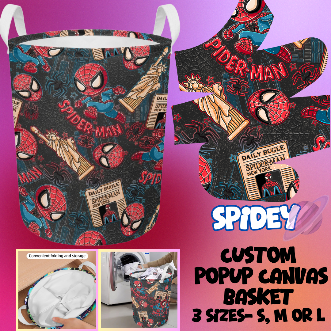 SPIDEY- STORAGE BASKETS 6- PREORDER CLOSING 5/4