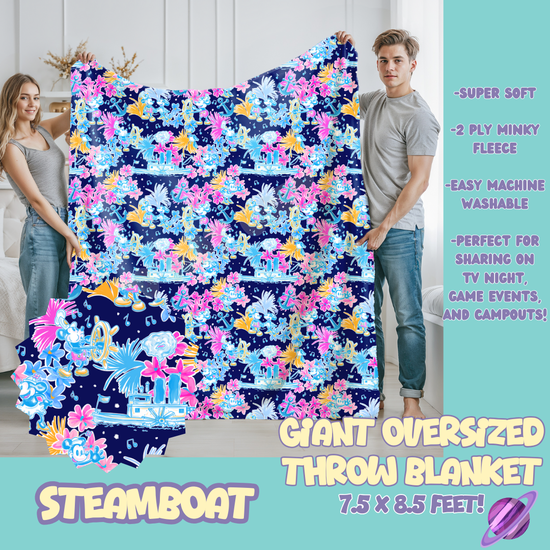 STEAMBOAT - OVERSIZED THROW BLANKET 11 - PREORDER CLOSING 2/2