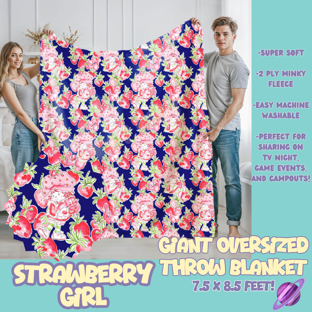 STRAWBERRY GIRL - OVERSIZED THROW BLANKET 11 - PREORDER CLOSING 2/2