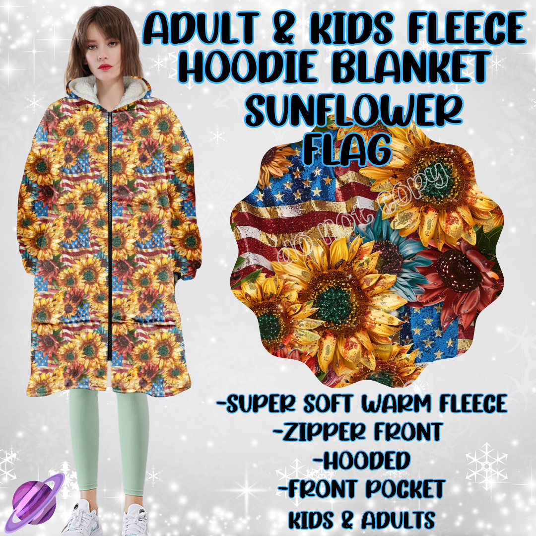 SUNFLOWER FLAG - HOODIE BLANKET RUN PREORDER CLOSING 12/18