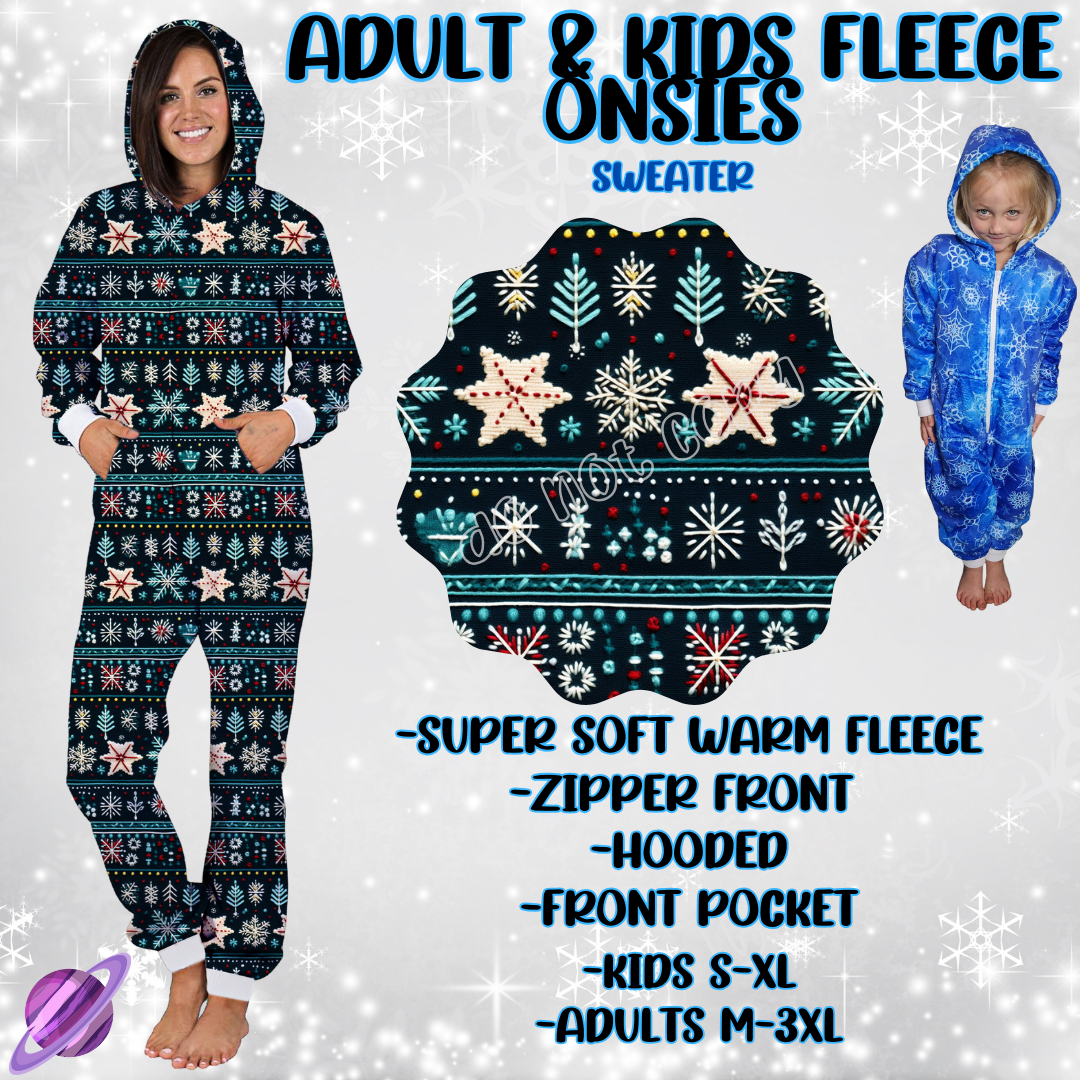 SWEATER-ONESIES ROUND 3- PREORDER CLOSING 9/23