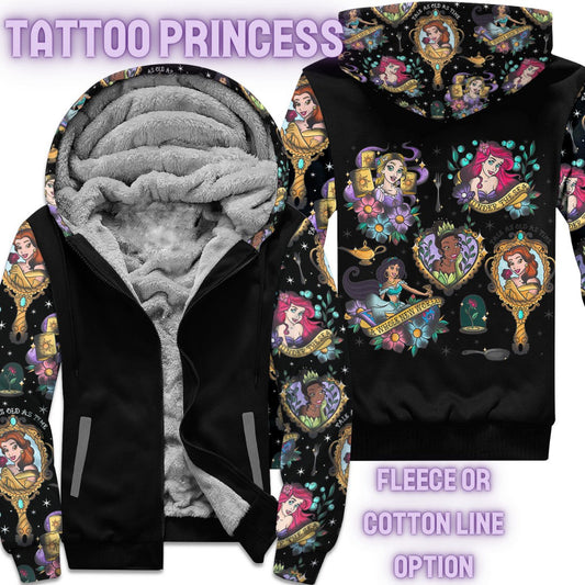 JACKET RUN 14-TATTOO PRINCESS-FLEECE OR COTTON LINER-PREORDER CLOSING 12/16