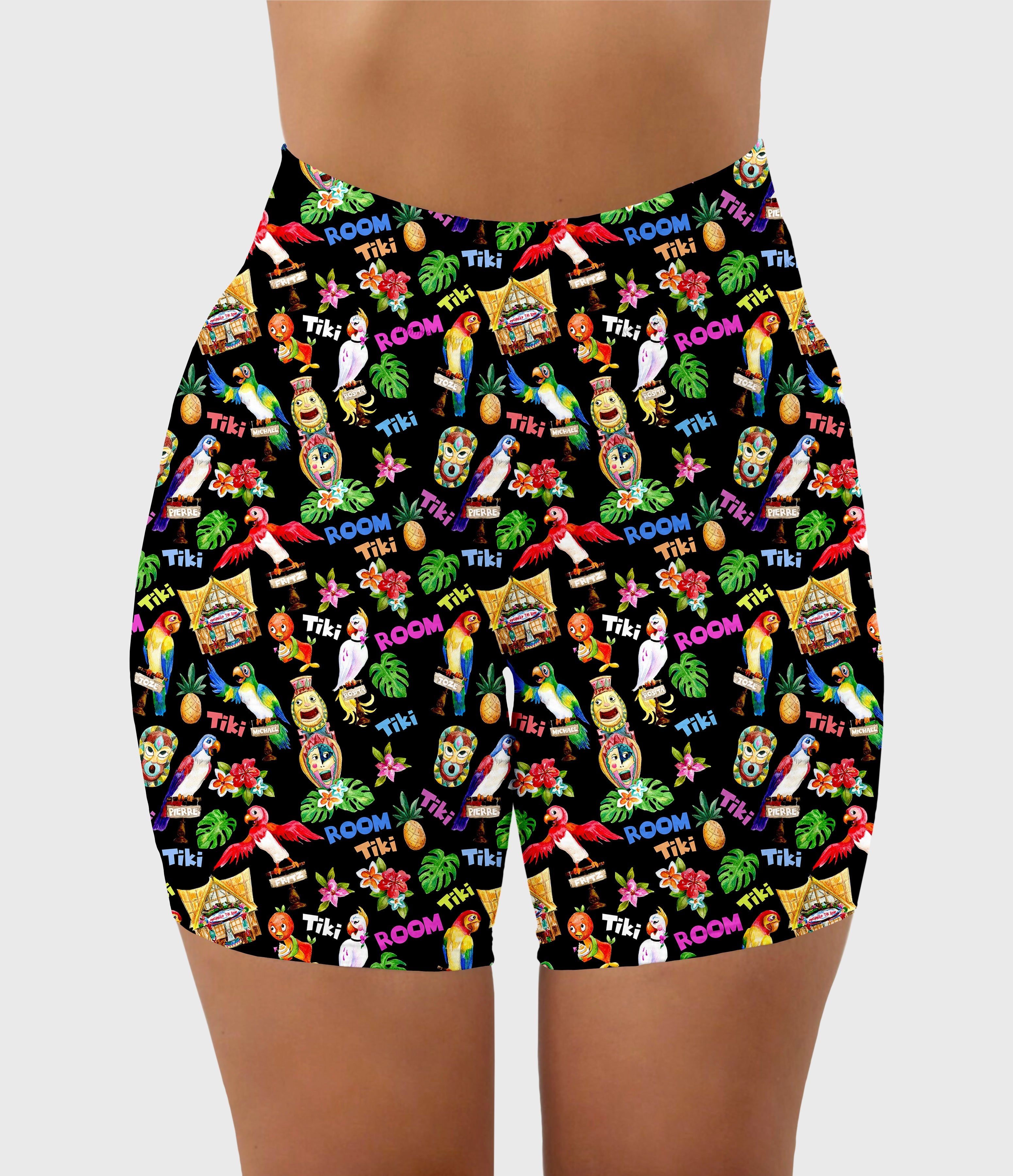 RTS - Tiki Biker Shorts