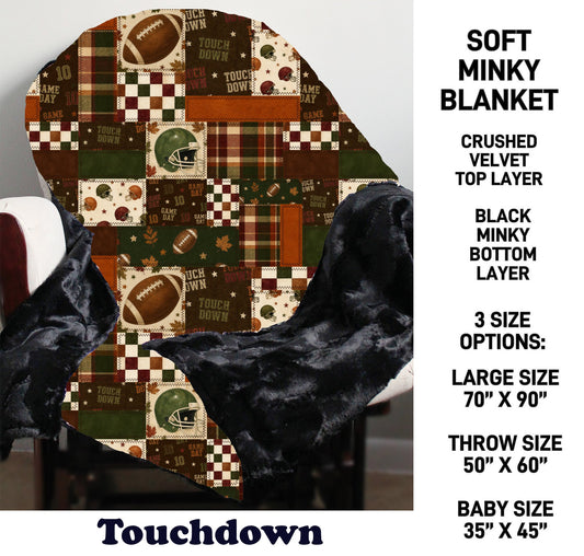 MN8K - Touchdown Minky Blanket - Preorder Due 10/18 ETA: Early Dec