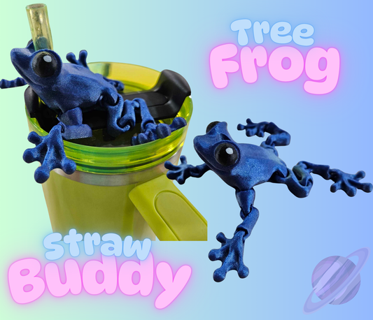 TREE FROG-3D PRINTED STRAW BUDDY
