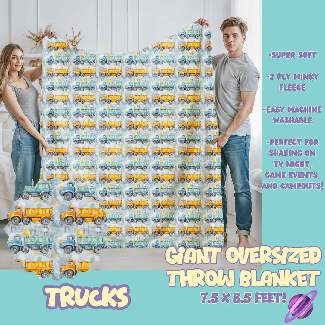 TRUCKS - OVERSIZED THROW BLANKET 11 - PREORDER CLOSING 2/2