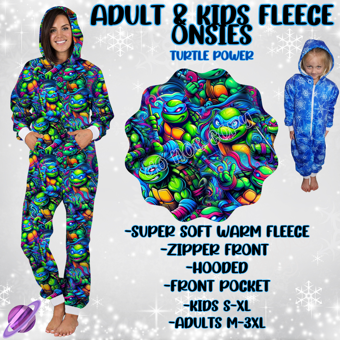 TURTLE POWER-ONESIES ROUND 3- PREORDER CLOSING 9/23