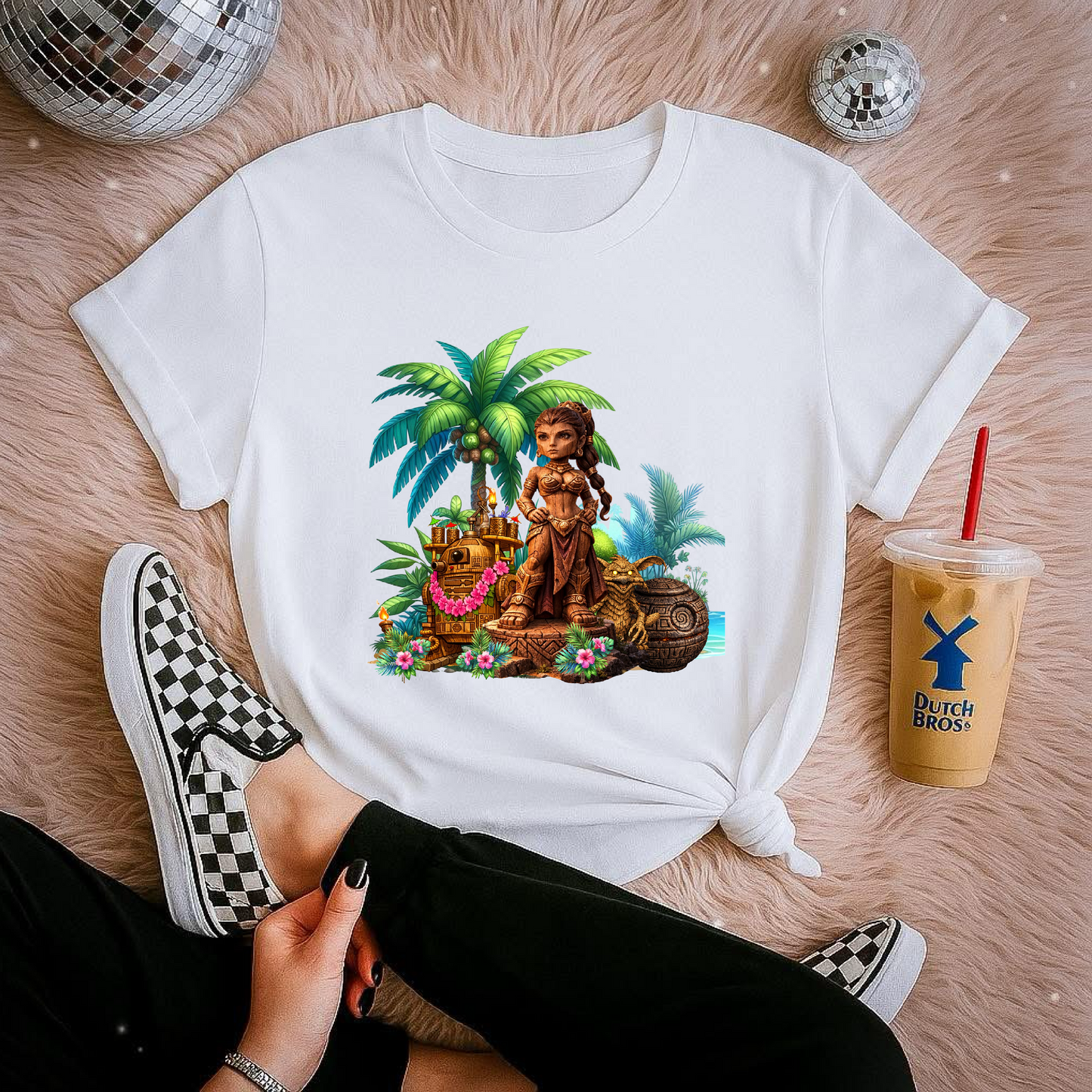Tiki Space Princess T-shirt