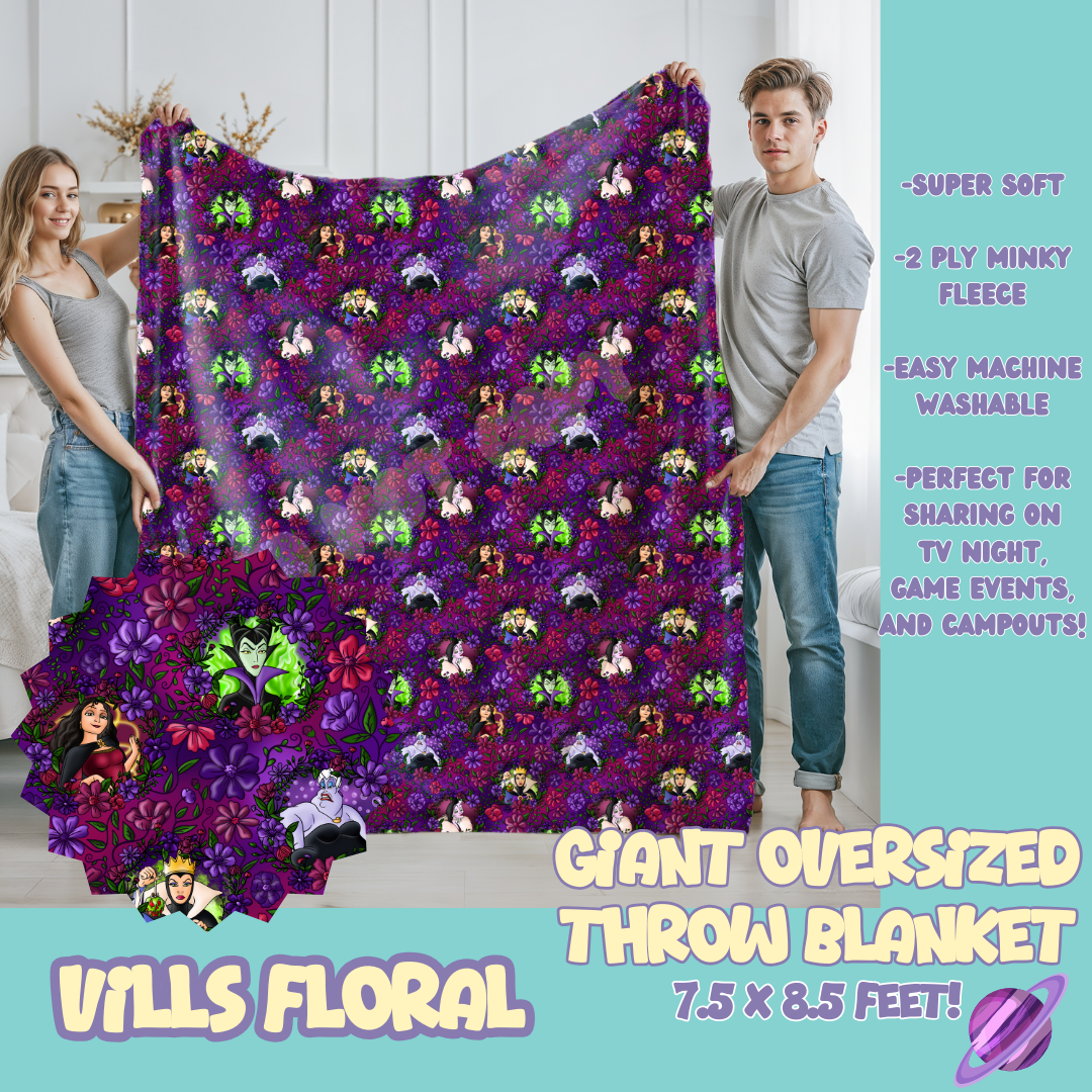 VILLS FLORAL - OVERSIZED THROW BLANKET 11 - PREORDER CLOSING 2/2