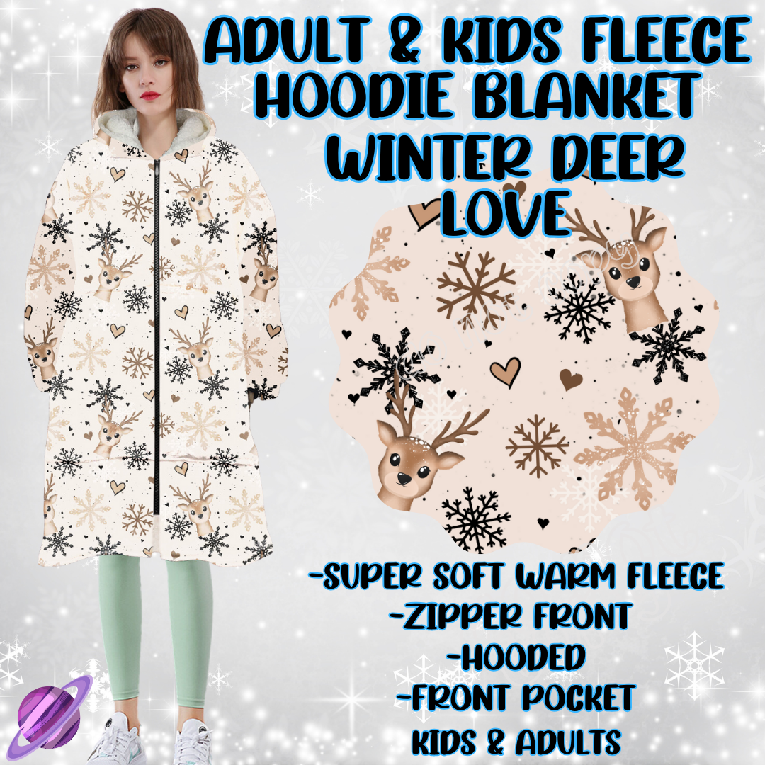 WINTER DEER LOVE - HOODIE BLANKET RUN PREORDER CLOSING 12/18