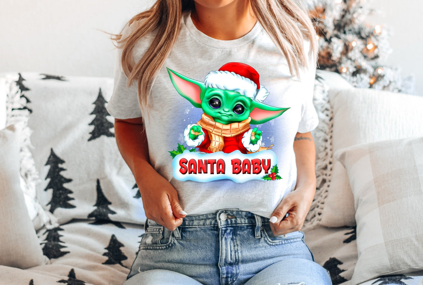 LOUNGEWEAR RUN-SANTA BABY TEE- PREORDER CLOSING 9/30