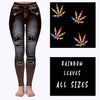 LEGGING JEAN RUN-RAINBOW LEAVES (ACTIVE BACK POCKETS)