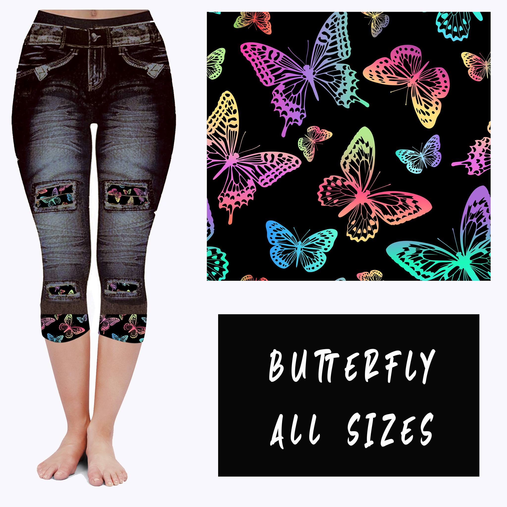 LEGGING JEAN RUN-BUTTERFLY (ACTIVE BACK POCKETS)