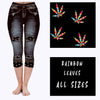 LEGGING JEAN RUN-RAINBOW LEAVES (ACTIVE BACK POCKETS)