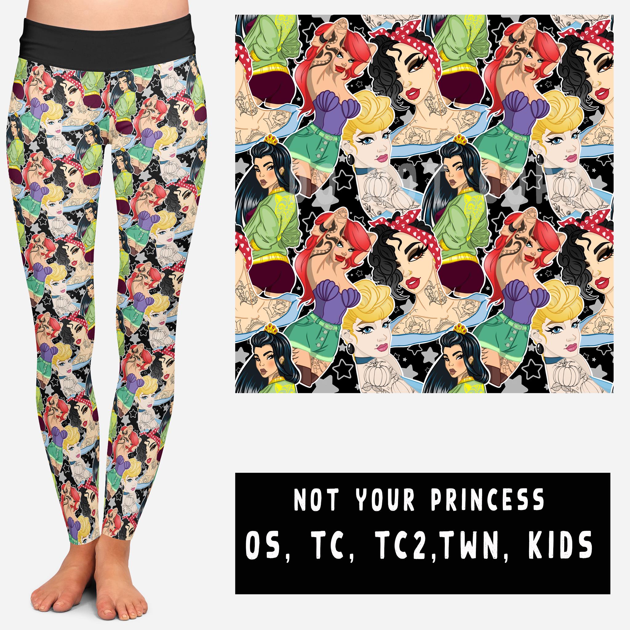 OUTFIT RUN 2- NOT YOUR PRINCESS LEGGINGS/CAPRI/JOGGERS