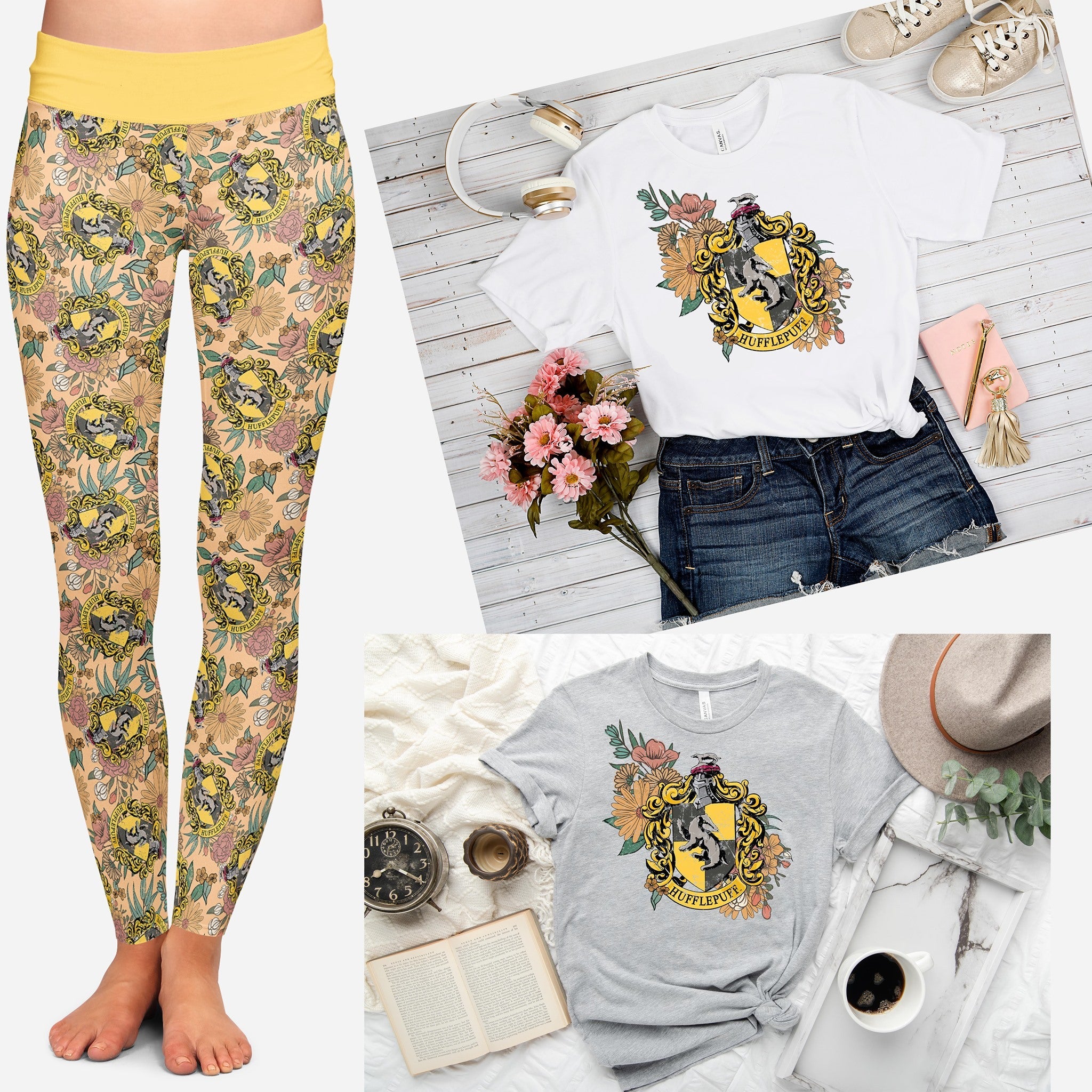 OUTFIT RUN 3-YELLOW HOUSE FLORAL