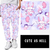 PASTEL ODDITY RUN-CUTE AS HELL LEGGINGS/JOGGERS