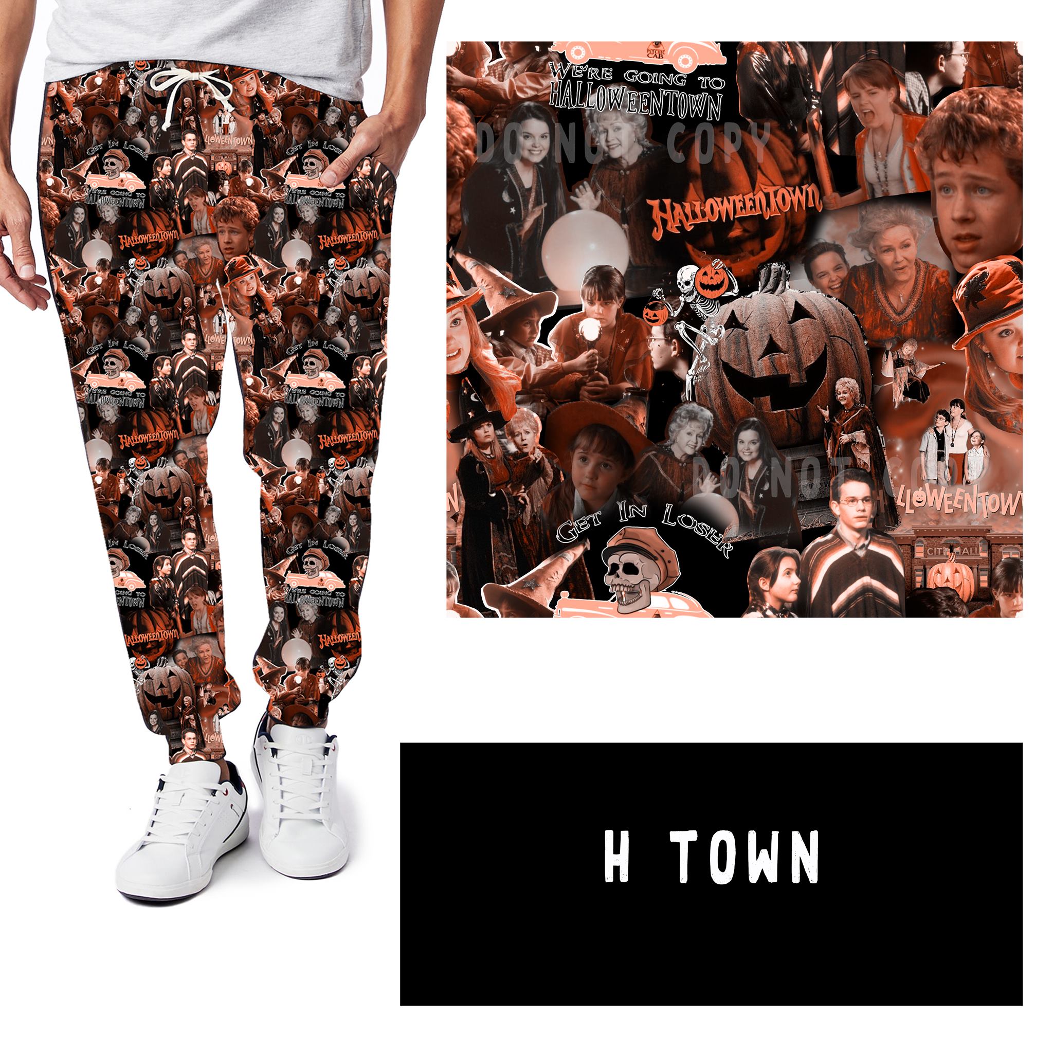 NOSTALGIC WEIRDOS RUN-H TOWN LEGGINGS/JOGGERS