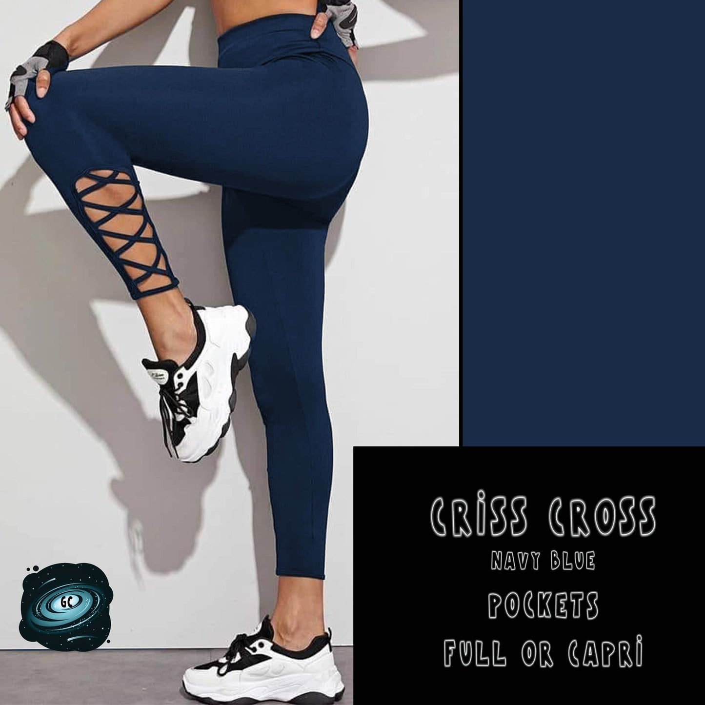 CRISS CROS RUN- NAVY BLUE