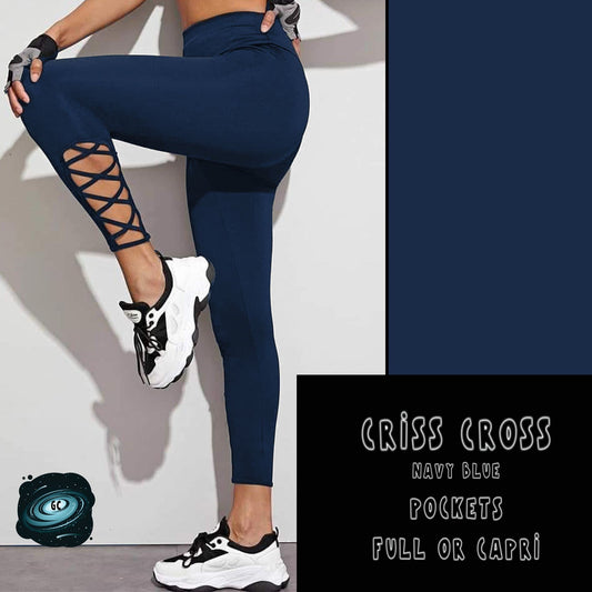 CRISS CROS RUN- NAVY BLUE