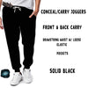 CONCEAL CARRY RUN- BLACK LEGGINGS/CAPRI/JOGGERS