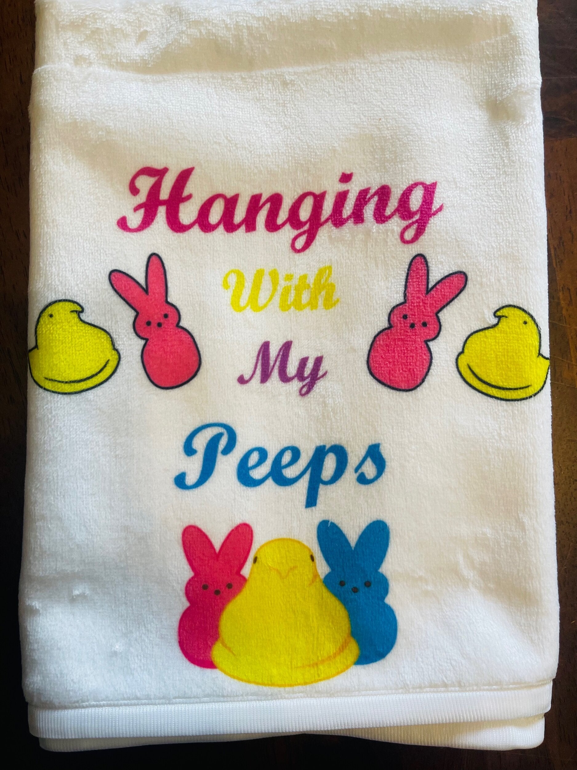 Easter Peeps Hand Towels