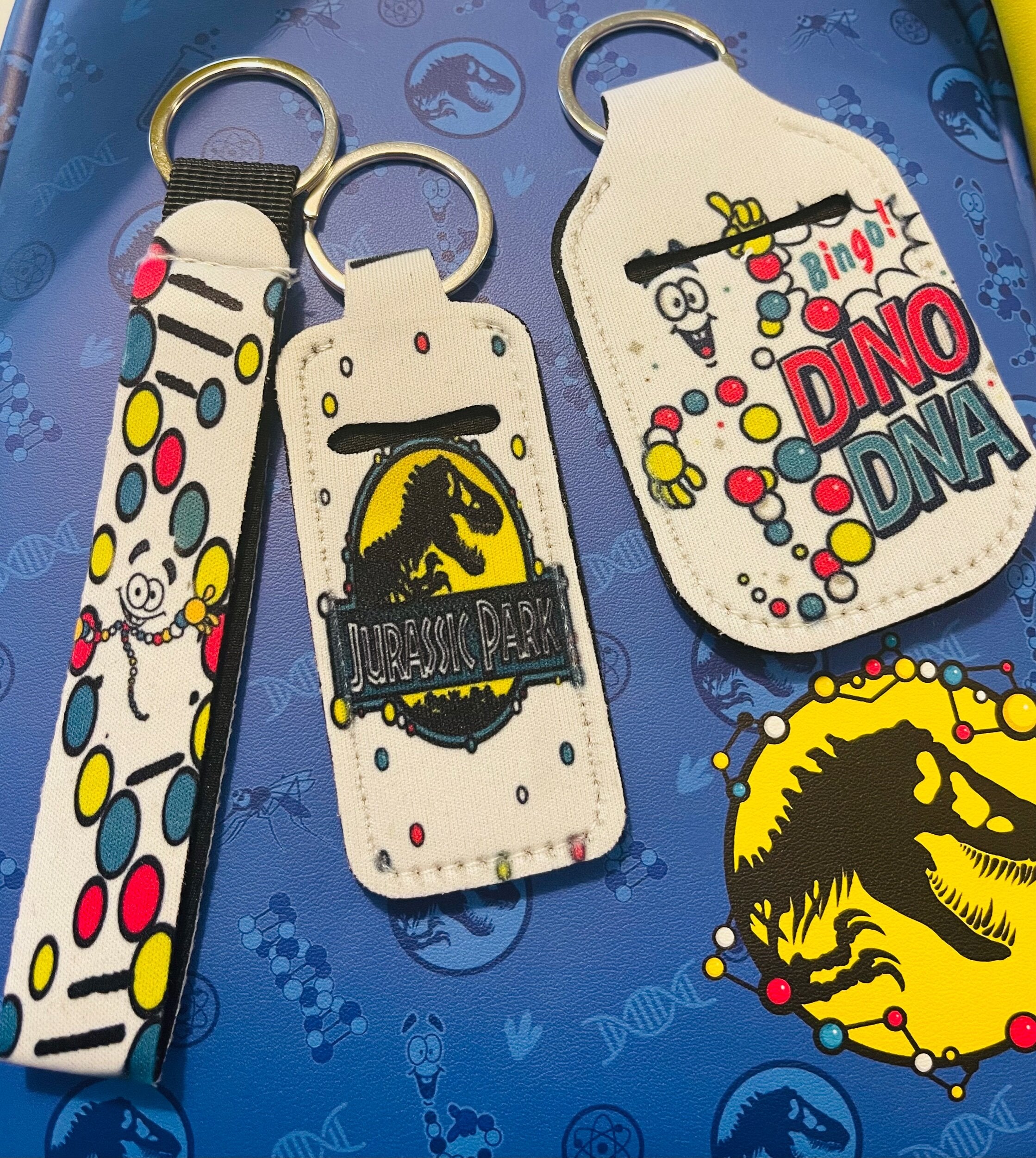 Dino DNA Keychain Set