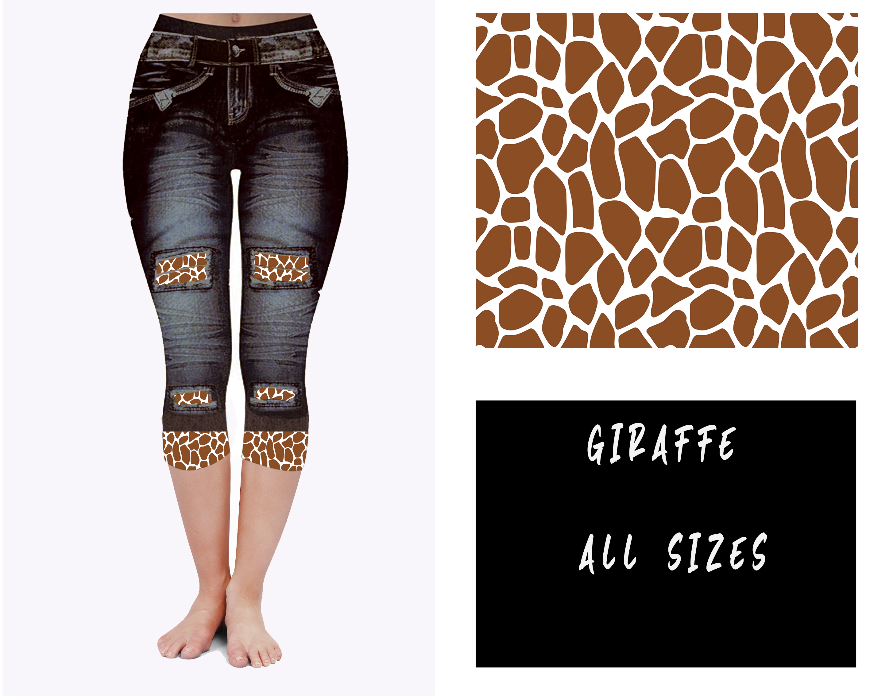 LEGGING JEAN RUN-GIRAFFE (ACTIVE BACK POCKETS)