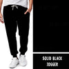 SOLIDS RUN-BLACK LEGGINGS/JOGGERS