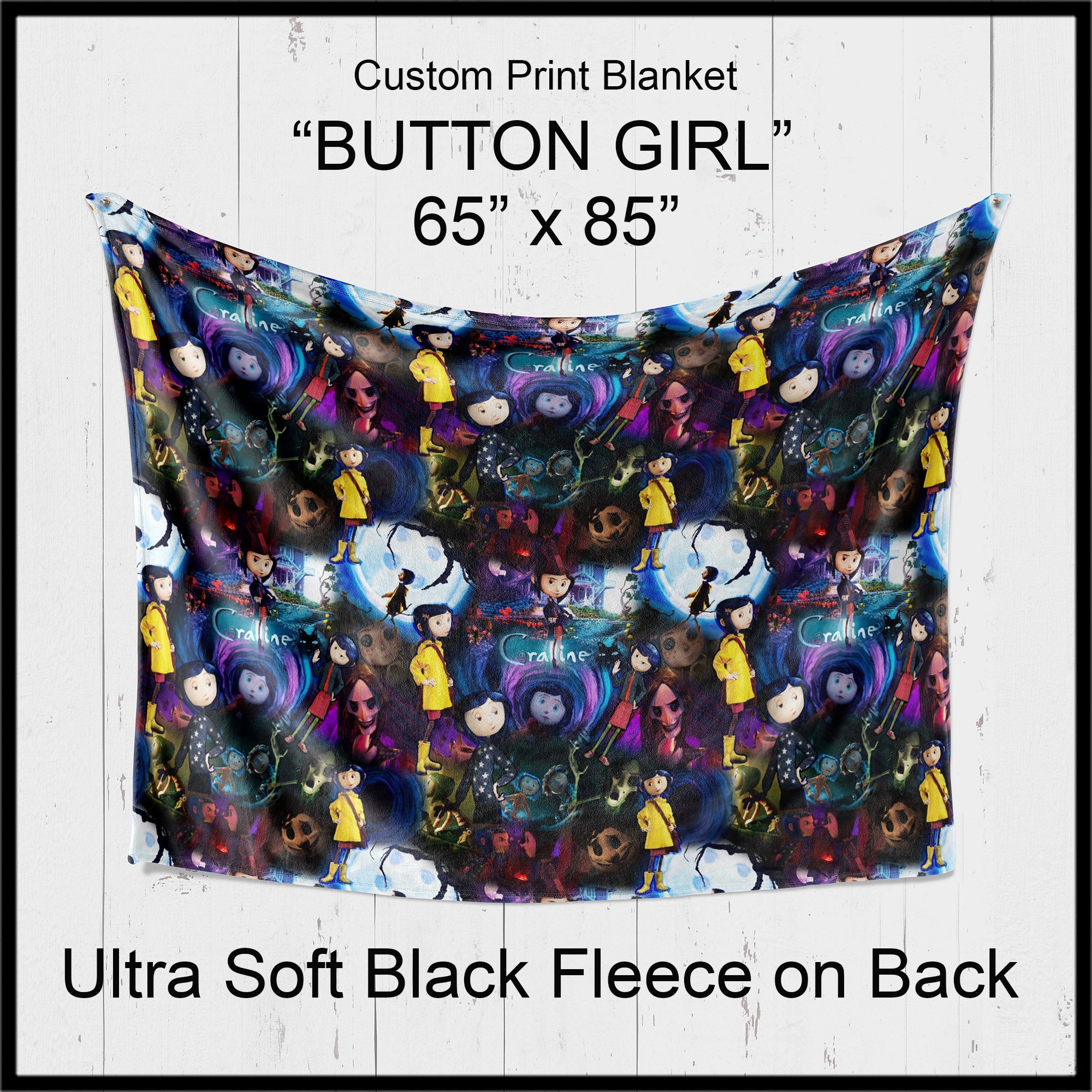 B12 - Button Girl Blanket