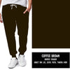 SOLIDS RUN-COFFEE BROWN LEGGINGS/JOGGERS