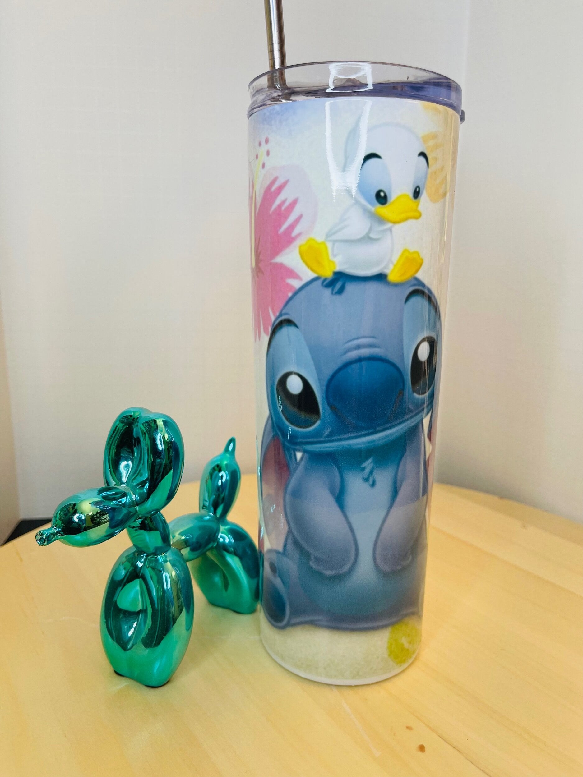 Ducky blue dog 20oz tumbler