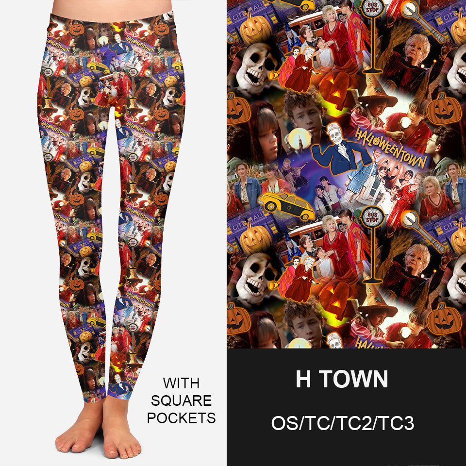 RTS - H Town Leggings w/ Pockets