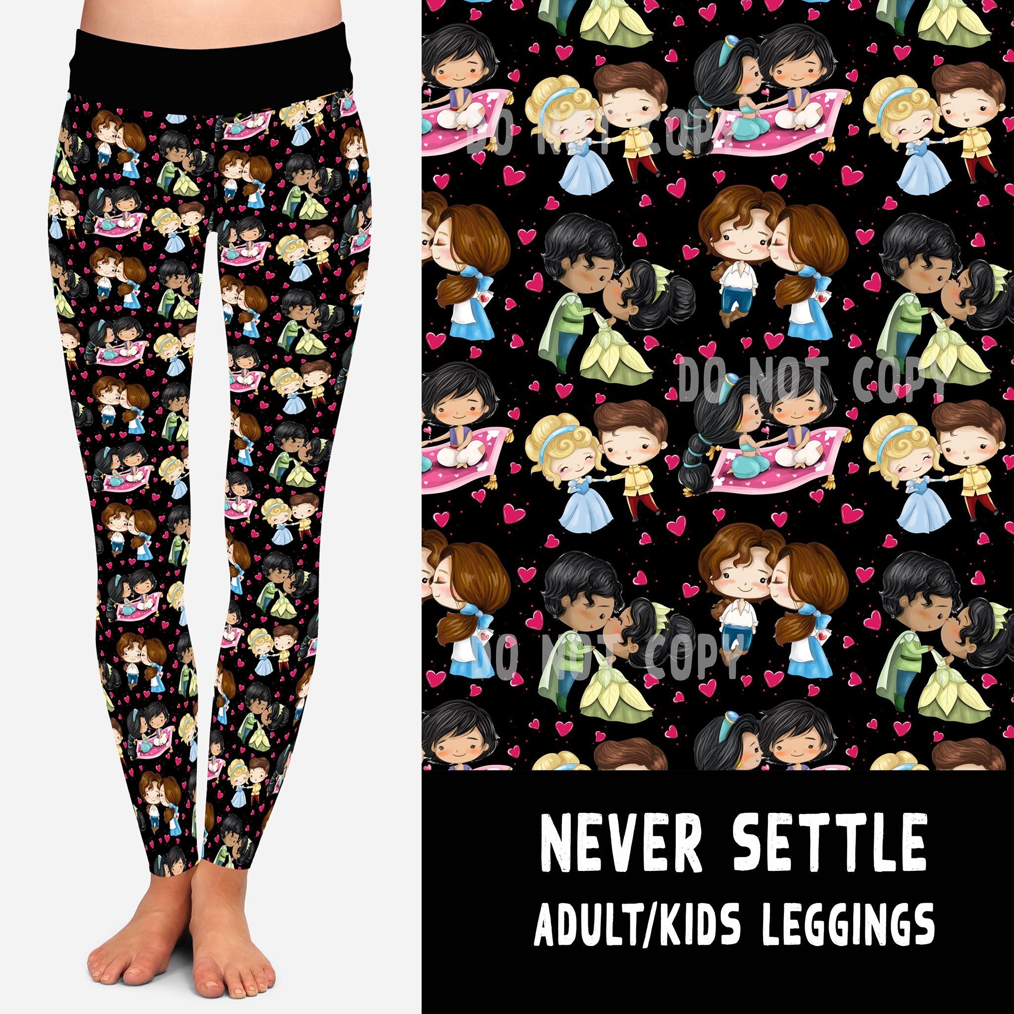 LUCKY IN LOVE-NEVER SETTLE LEGGINGS/JOGGERS