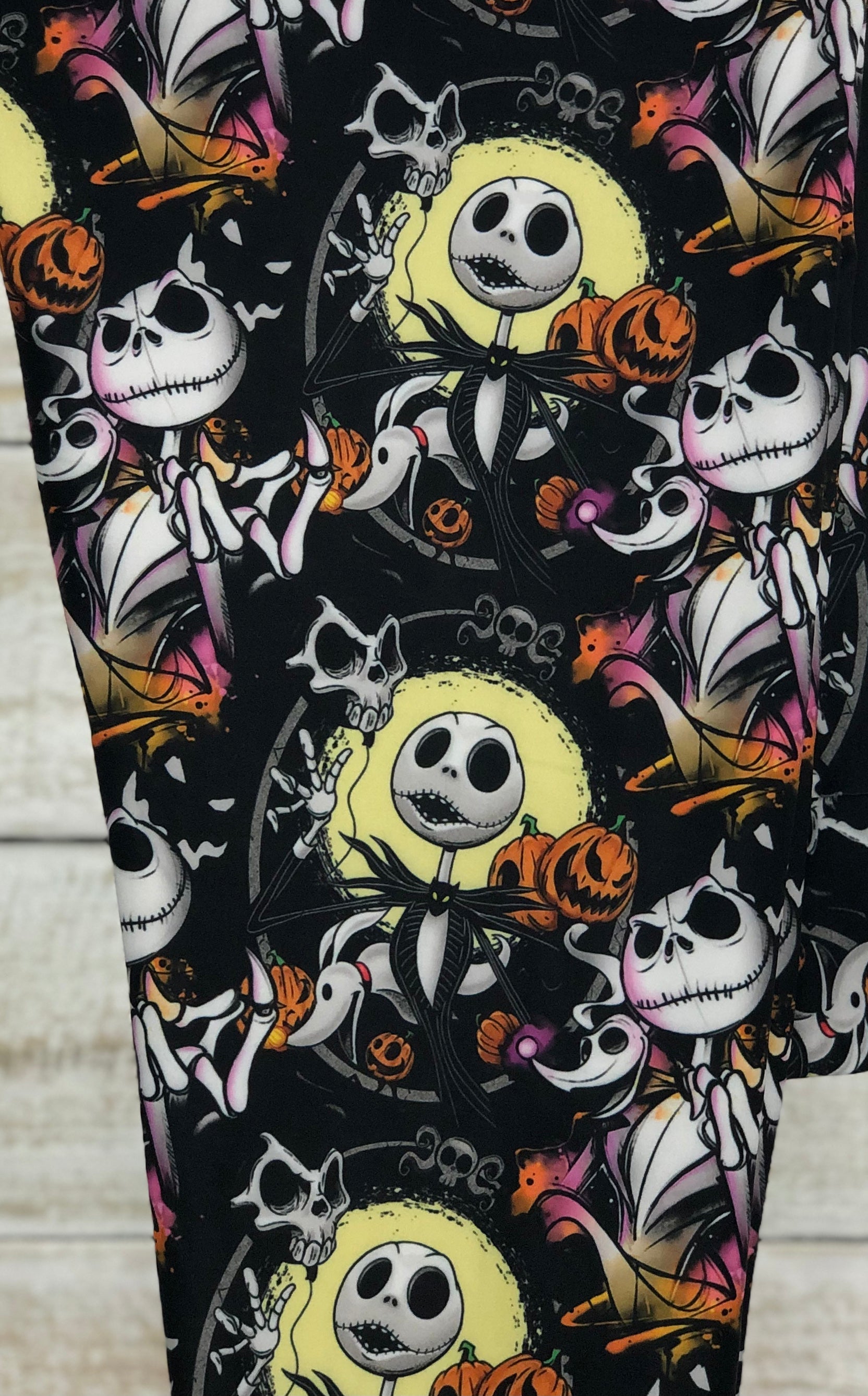 RTS - Kids Pumpkin Jack Leggings w/ Inside Pockets