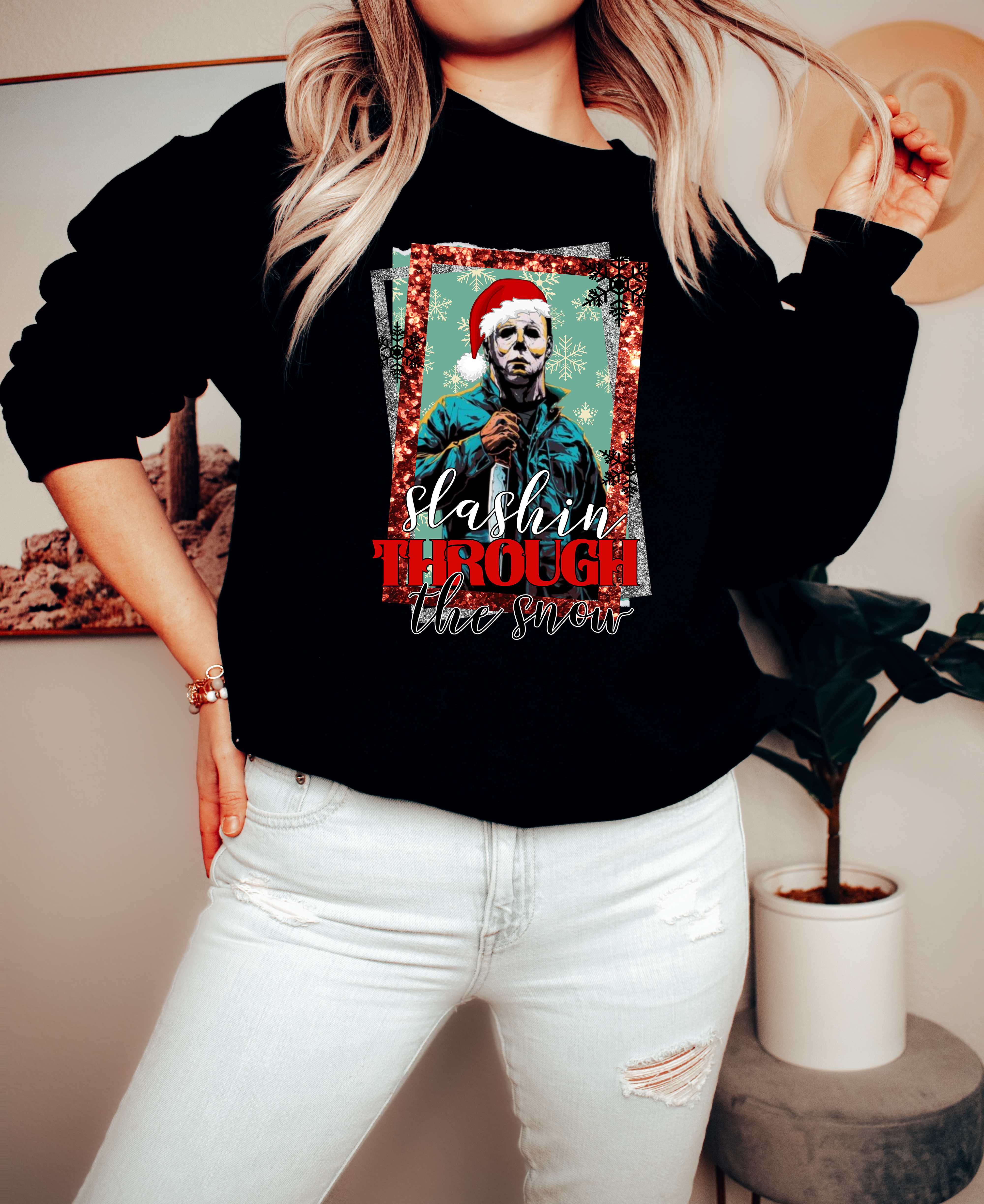 BATCH 69-SLASHIN THROUGH SNOW- CREW NECK SWEATSHIRT- PREORDER CLOSING 10/7