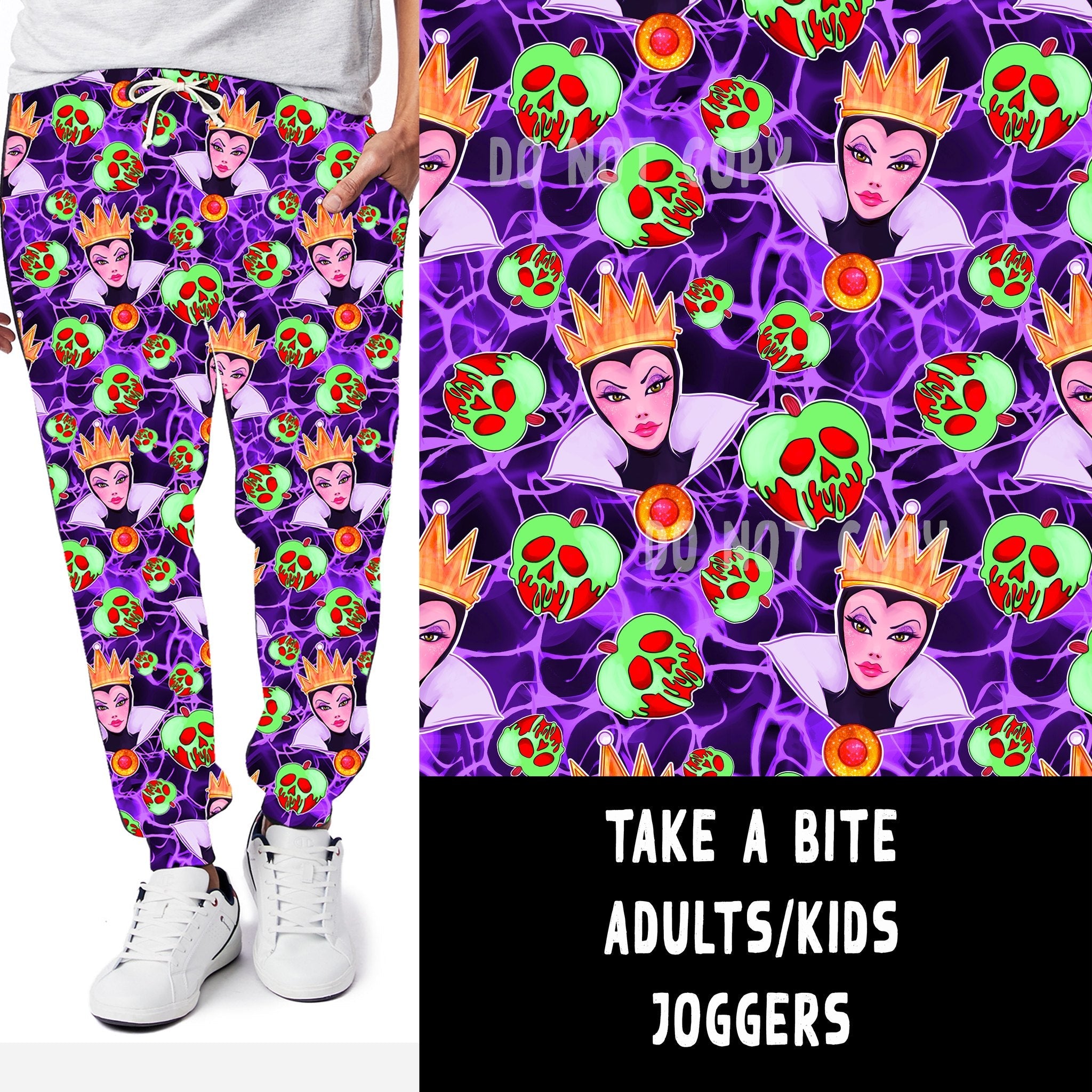 VILLAIN VIP RUN-TAKE A BITE LEGGINGS/CAPRI/JOGGERS