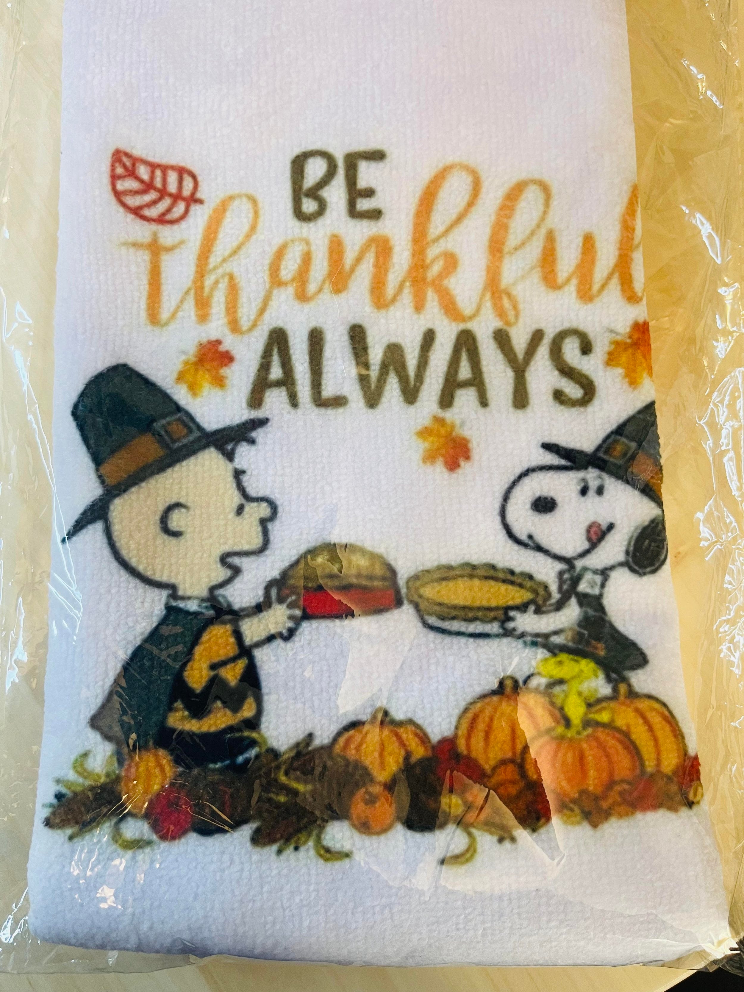 Inspired Thanksgiving Snoopy Towels