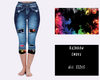 LEGGING JEAN RUN-RAINBOW SMOKE (ACTIVE BACK POCKETS)