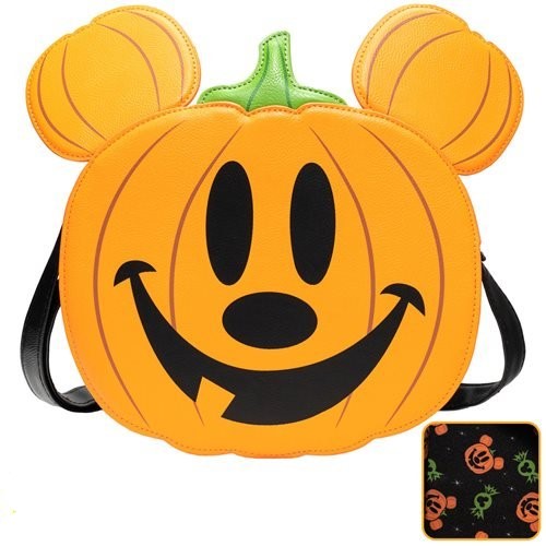 Pumpkin Mickey Loungefly Crossbody Bag