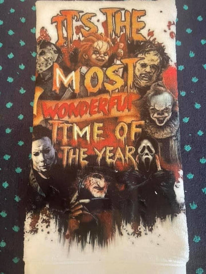 Most Wonder Time of the Year Horror towel Set