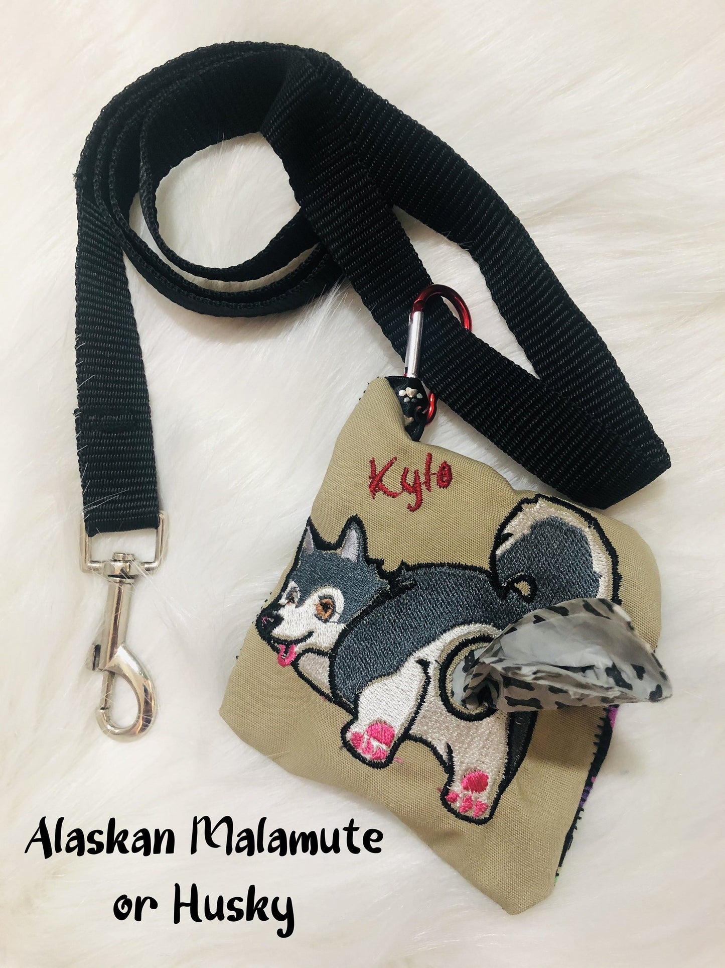 Custom Breed Doggie Waste Bag Holder