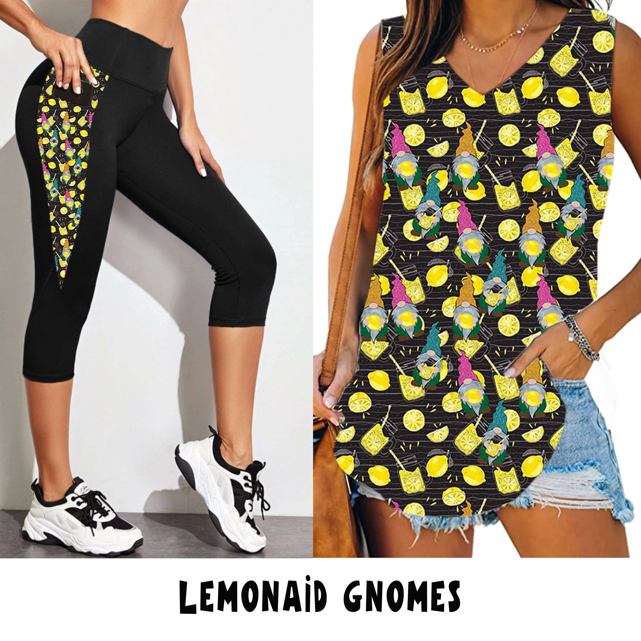 PPO RUN-LEMONAID GNOMES CAPRI/LEGGING