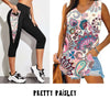 PPO RUN-PRETTY PAISLEY CAPRI/LEGGING